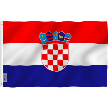 ANLEY Fly Breeze 3x5 Foot Croatia Flag - Vivid Color and Fade Proof - Canvas Header and Double Stitched - Croatian Flags Polyester with Brass Grommet