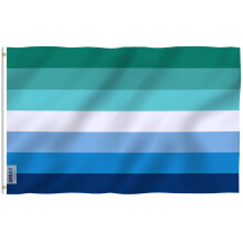 Anley Fly Breeze 3x5 Foot MLM Vincian Pride Flag - Vivid Color and Fade proof - Canvas Header and Double Stitched - Men Loving Men Gay LGBT Flags Pol
