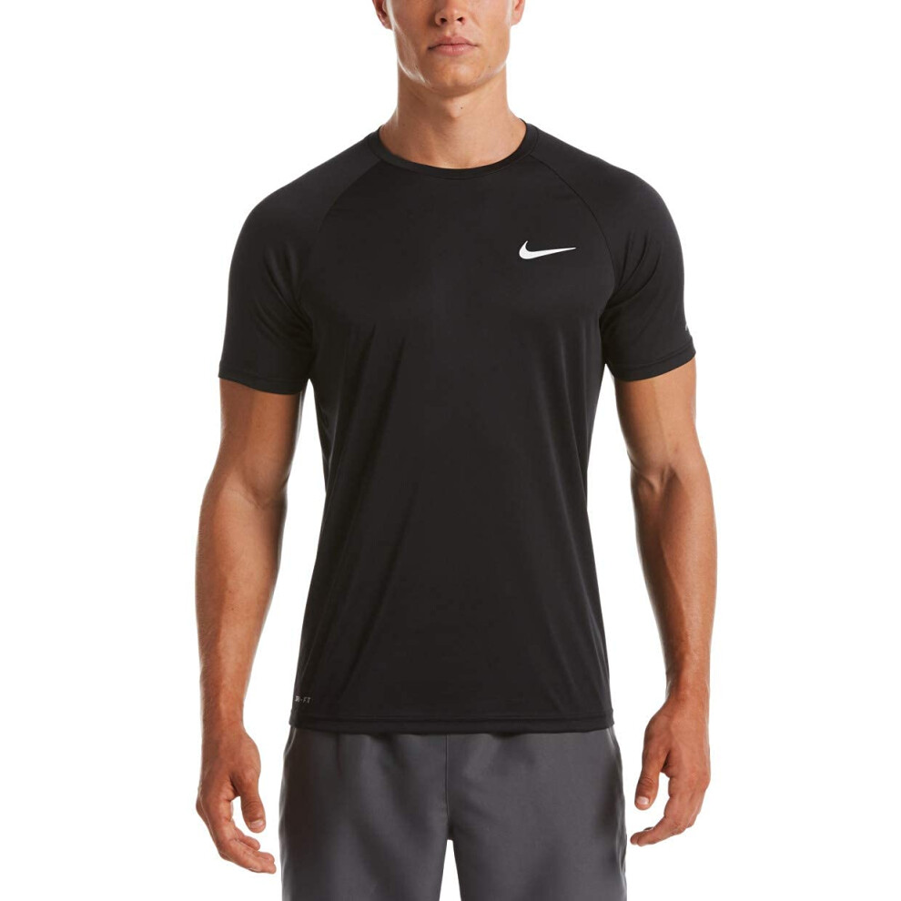 Nike Men's Standard Short Sleeve Hydrogu  Black  Large