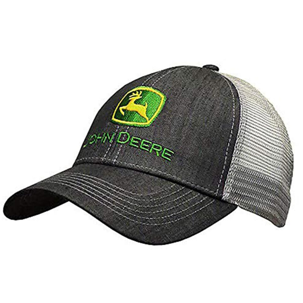 John Deere Men's Standard Baseball  Charcoal  One Size