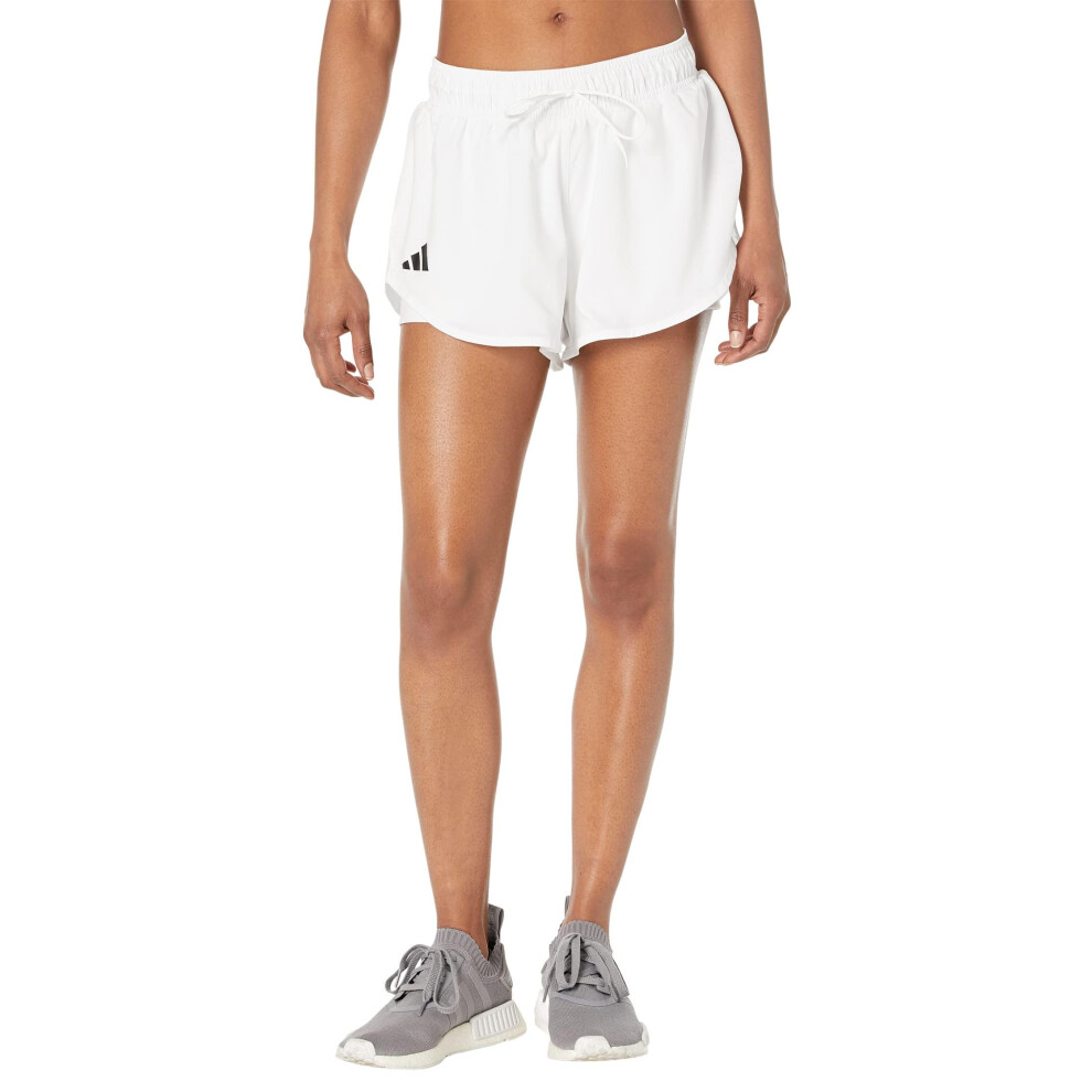 adidas Women's Club Tennis Shorts  White  XX-Large