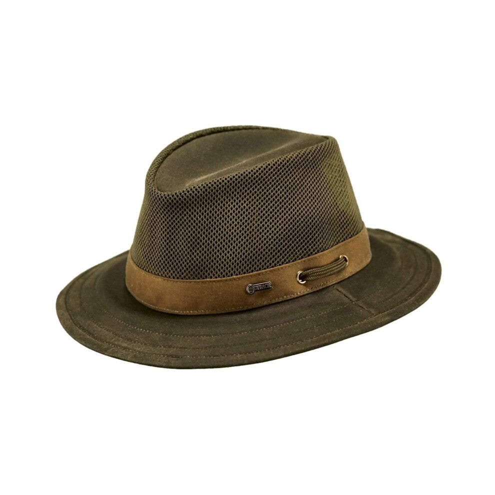 Outback Trading Men's Standard Cotton Oilskin Hat  Sage  X-Large