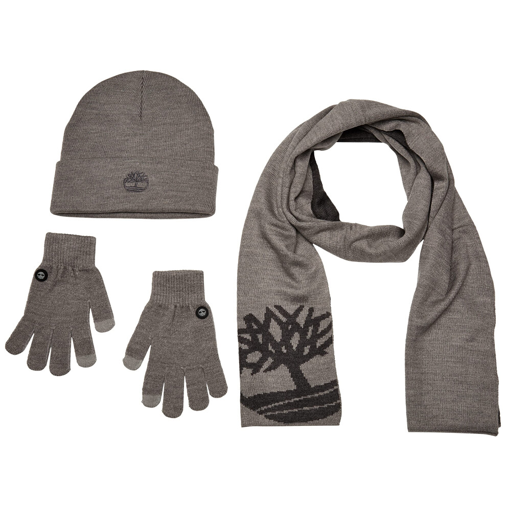 Timberland Womens Double Layer Scarf  Cuffed & Magic Glove Gift Set Be