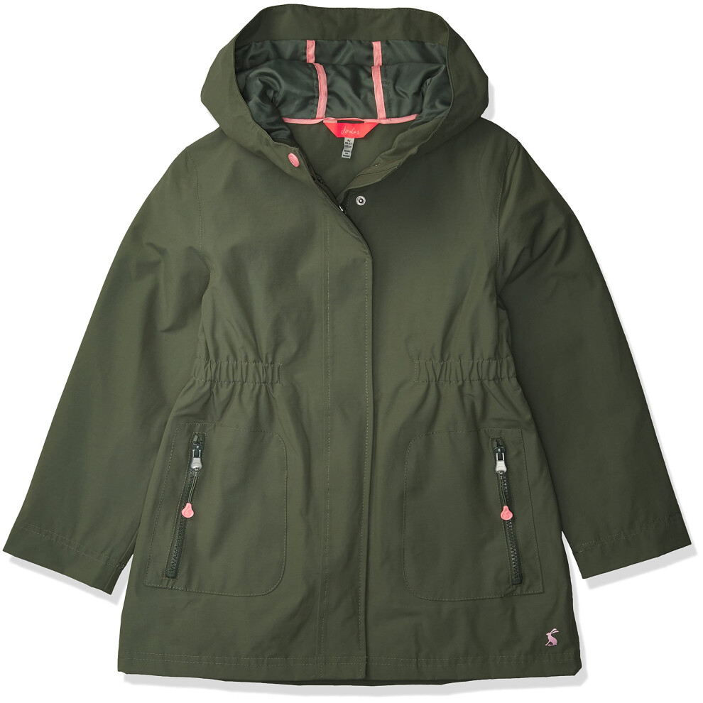 Joules Girls' Raincoat  Green  3