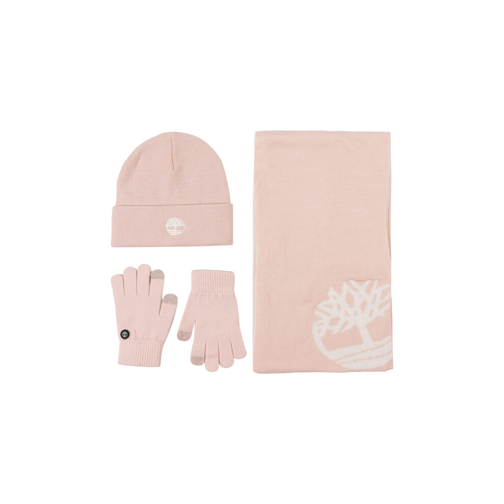 Timberland Double Layer Scarf Cuffed Beanie & Magic Glove Gift Set  Ca