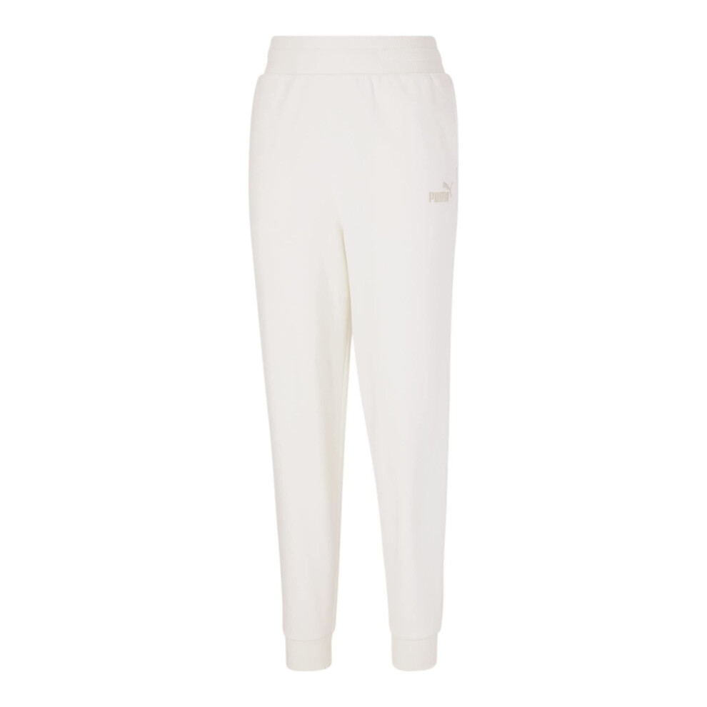 PUMA Women's Essentials+ Embroidery High Waist Fleece Pants  No Color