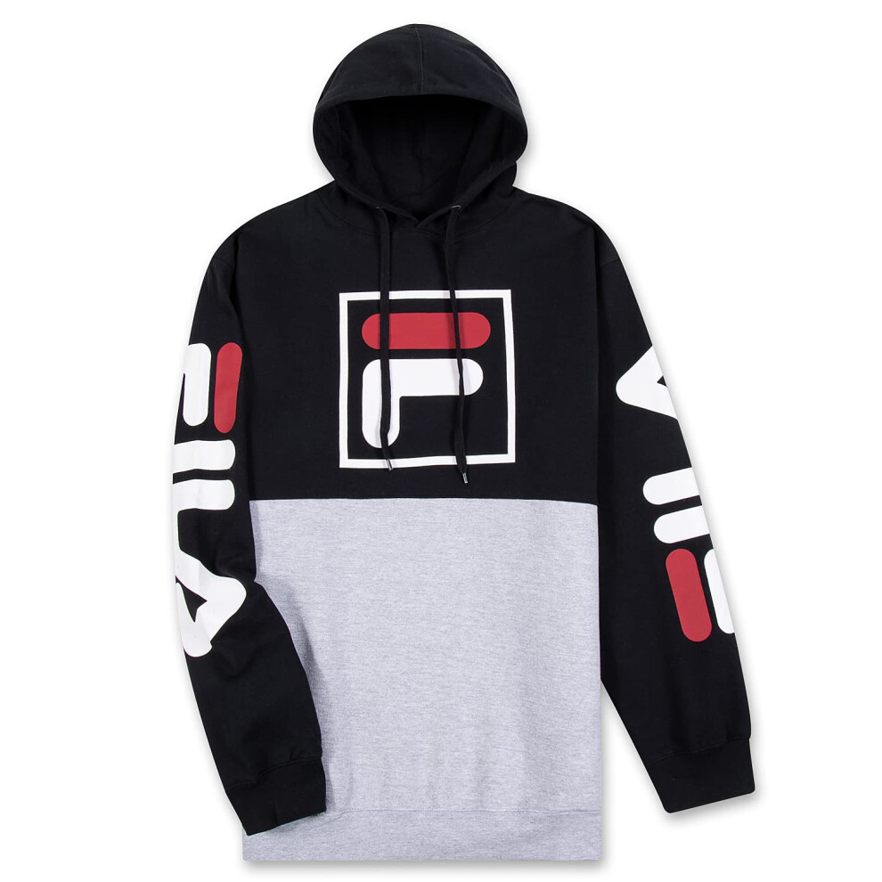 Fila Big and Tall Hoodie for Men - Fleece Mens Hoodie  Sweatshirt for