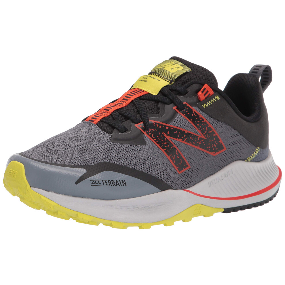 New Balance Men's Dynasoft Nitrel V4 Trail Running Shoe  Grey/Yellow