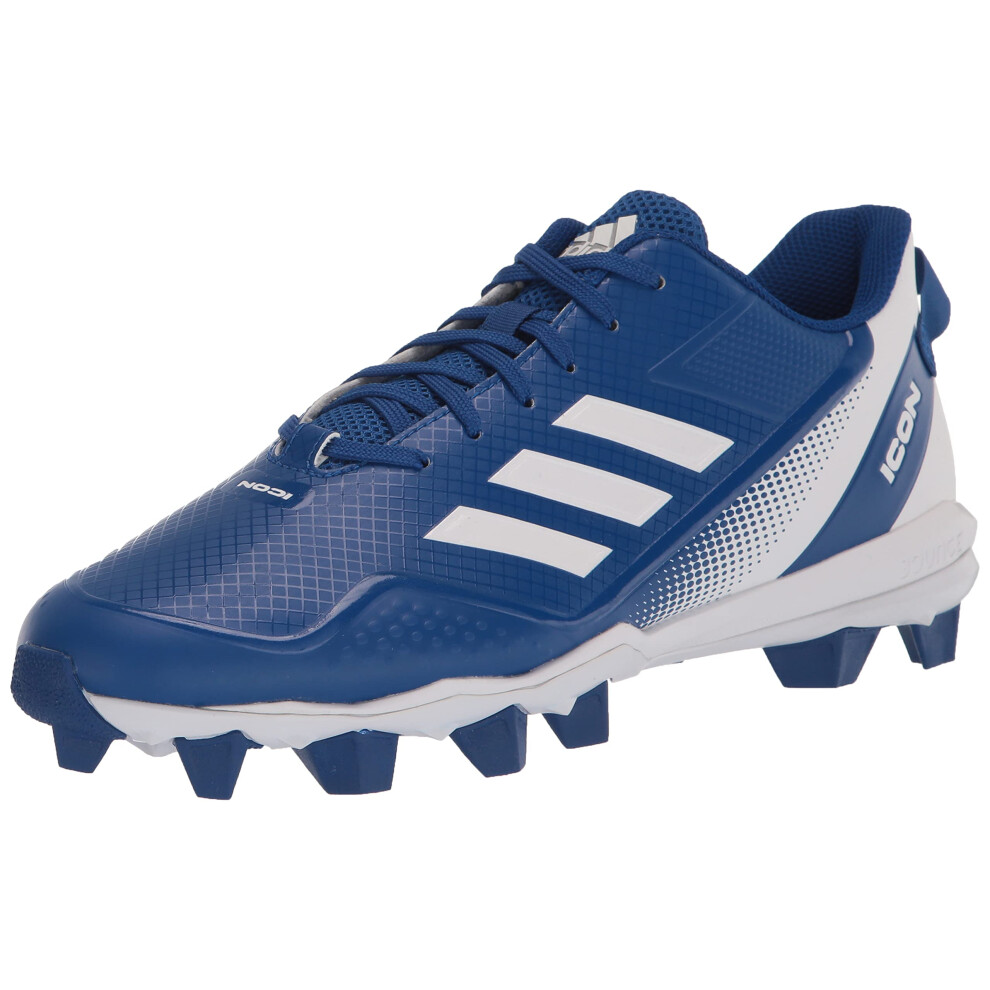 adidas Men's Icon 7 MD Baseball Shoe  Team Royal Blue/White/White  15