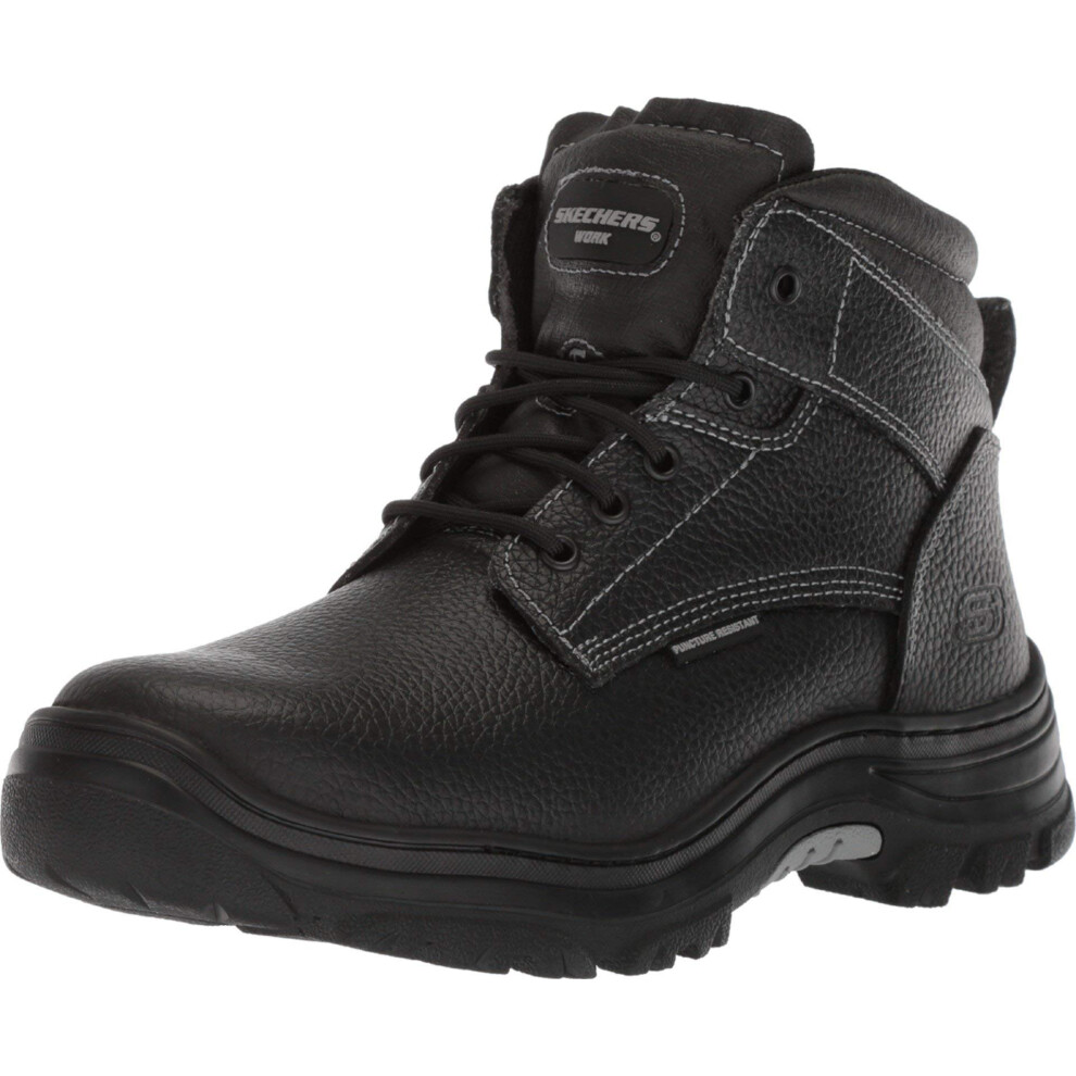 Skechers Men's Burgin-Tarlac Industrial Boot  Black  8