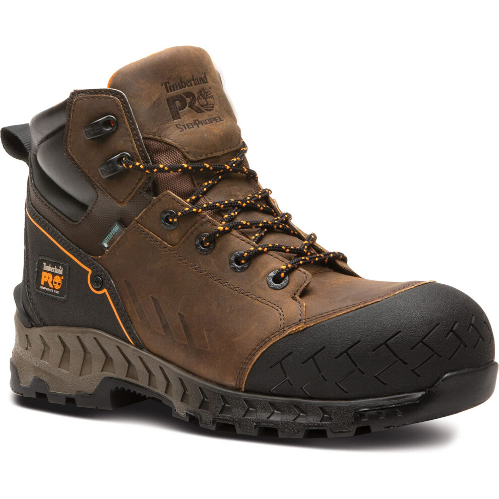 Timberland A225Q090M 6 in Work Summit NT WP Brown: Distressed Brown 09