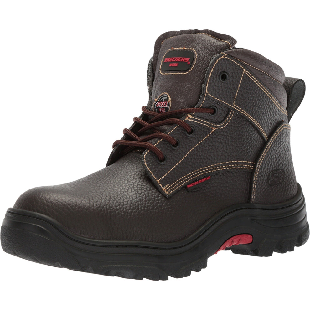 Skechers Men's Burgin-Tarlac Industrial Boot  Brown  11