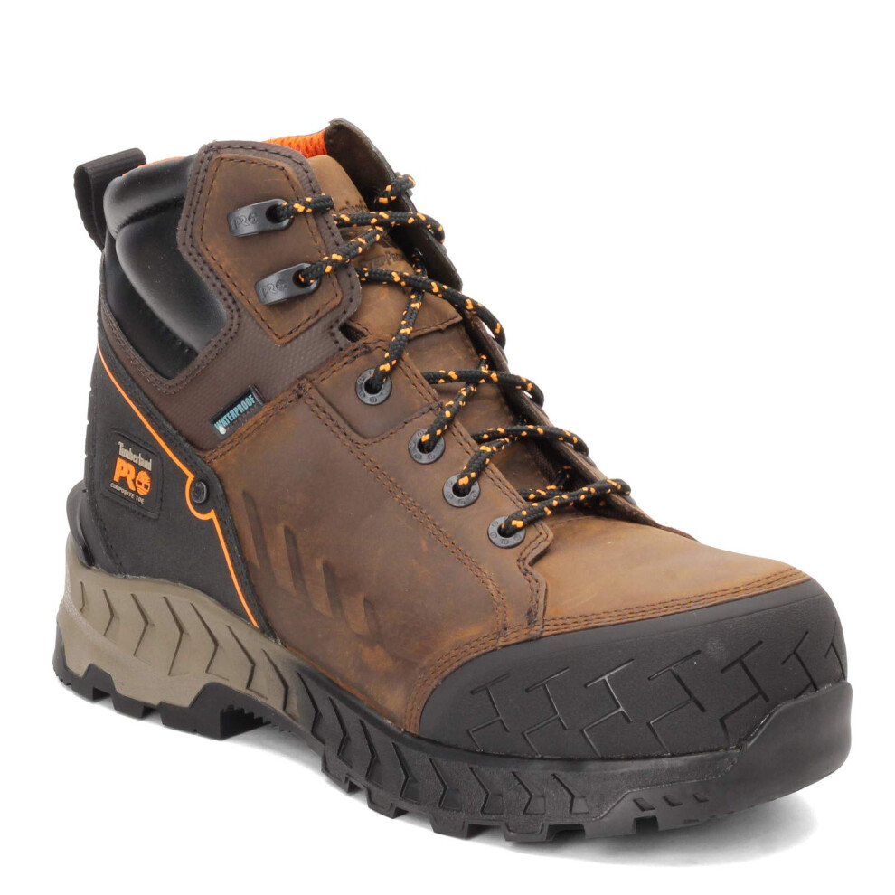 Timberland A225Q100W 6 in Work Summit NT WP Brown: Distressed Brown 10