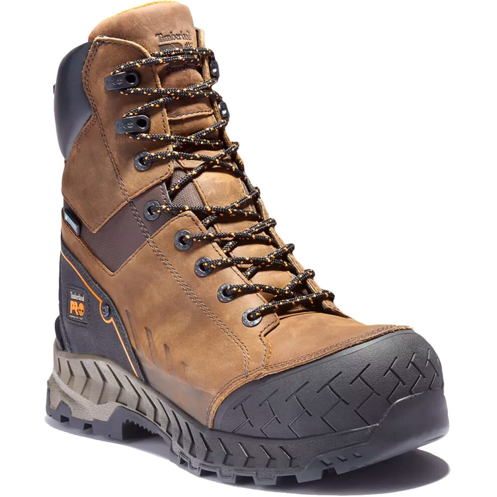 Timberland A24FK095W 8 in Work Summit NT WP Brown: Distressed Brown 09