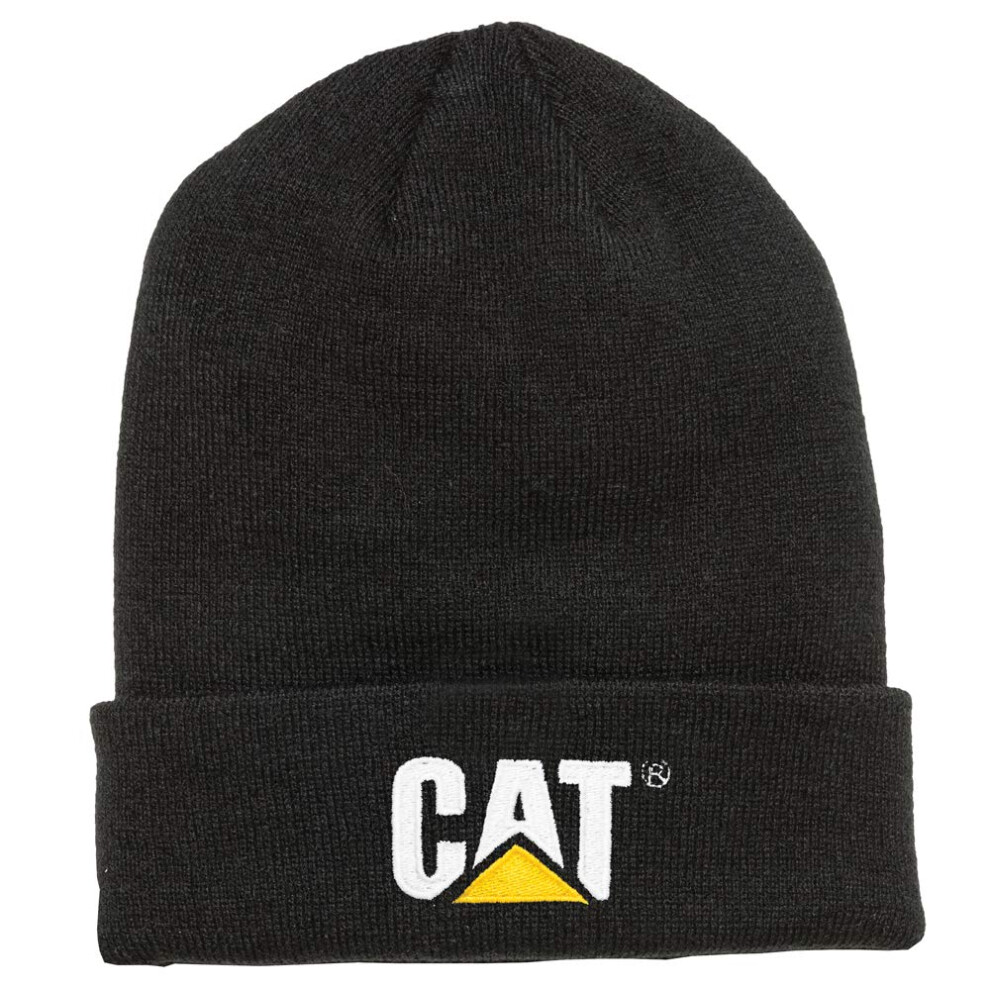 Caterpillar Men's Trademark Cuff Beanie  Black  OS