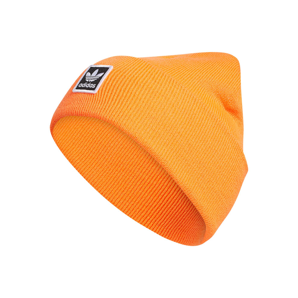 adidas Originals Tall Utility Cuff Beanie  Signal Orange  One Size