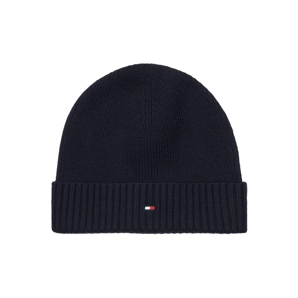 Tommy Hilfiger Men's Cashmere Blend Beanie Hat Navy One Size