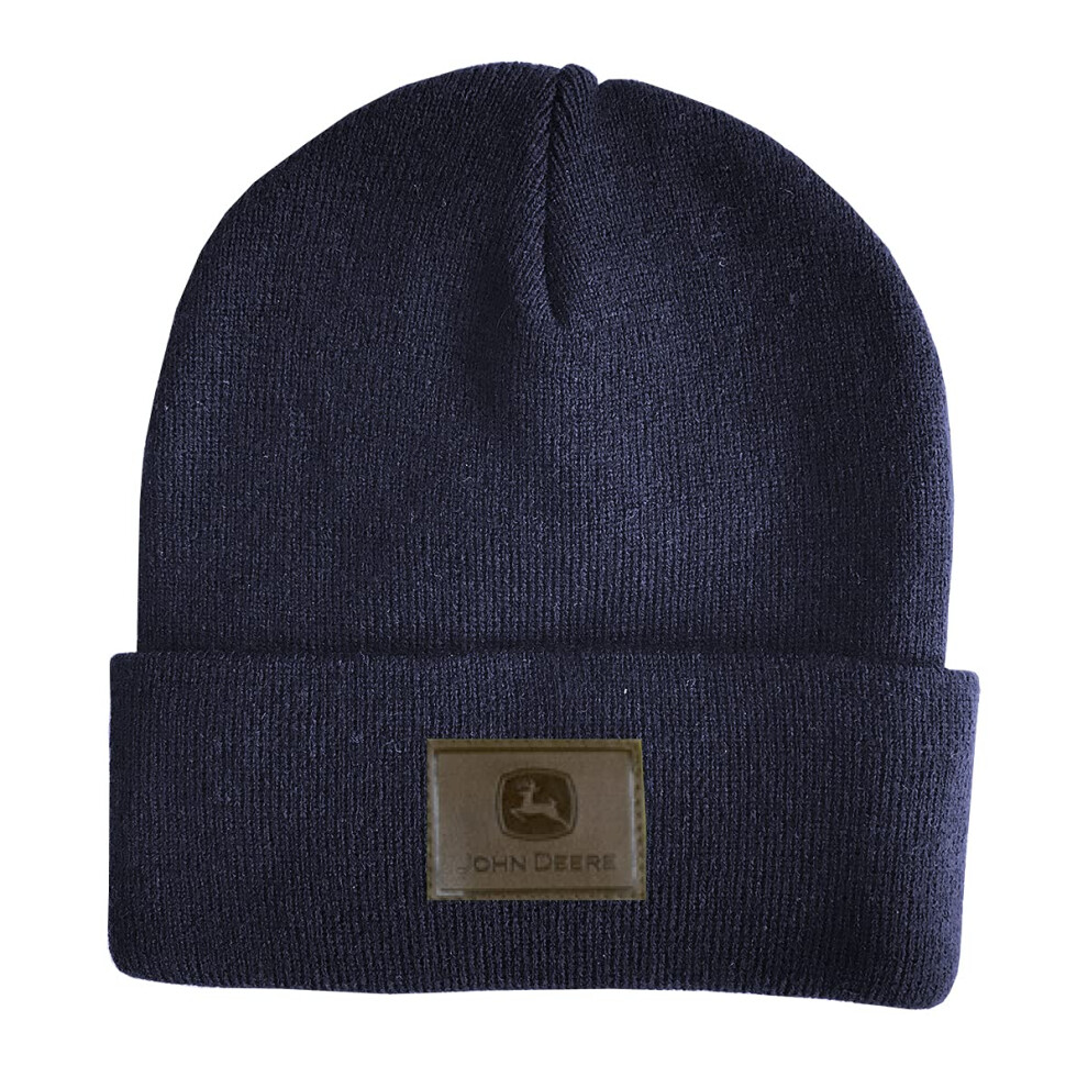 John Deere Mens Beanie-Navy-One Size