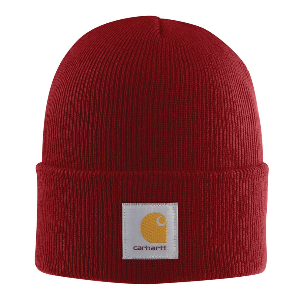 Carhartt Men's Knit Cuffed Beanie (Closeout)  Dark Crimson  One Size