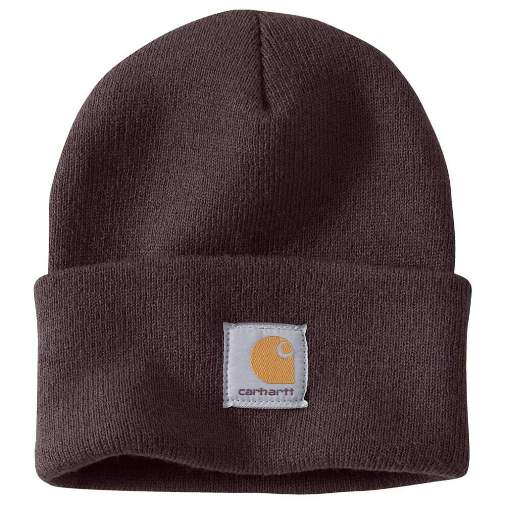 Carhartt Men's Knit Cuffed Beanie  Dark Brown  One Size