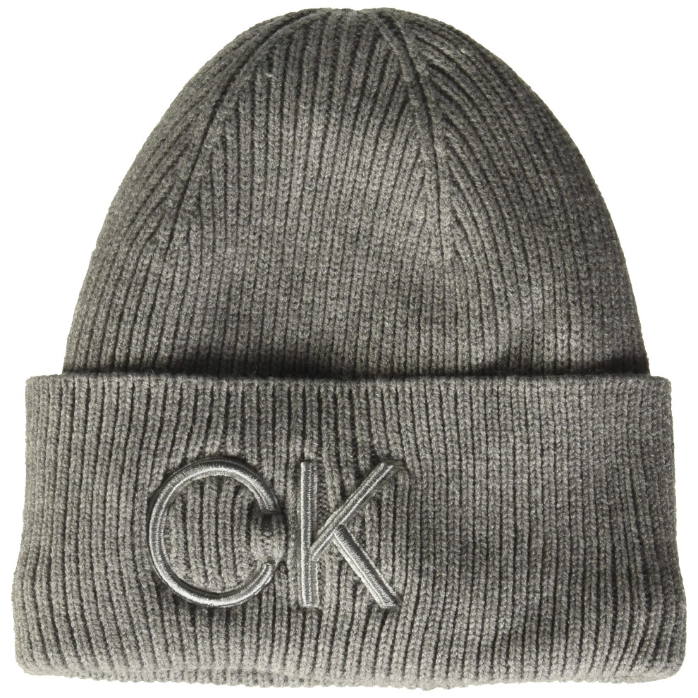 Calvin Klein Men's Logo Beanie (Medium Grey)