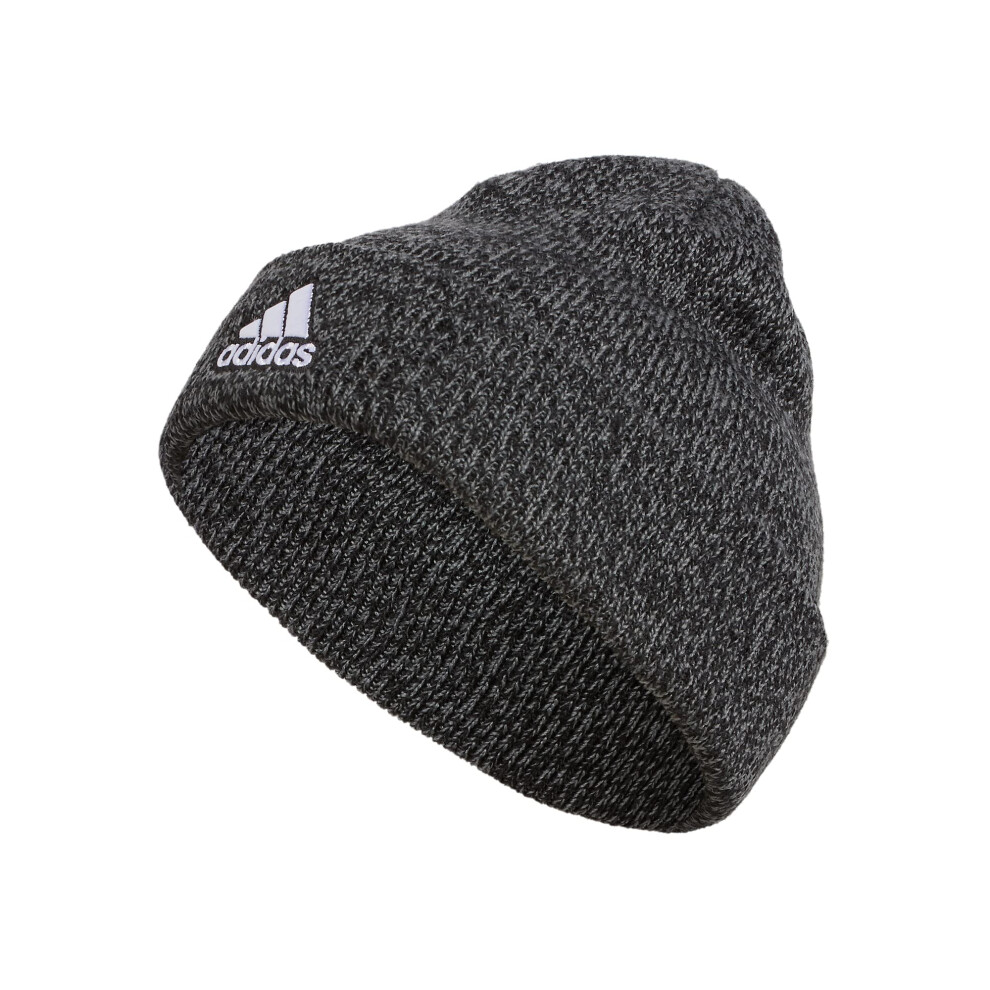 adidas Men's Team Issue Fold Beanie  Black Onix Grey Marl F22  One Siz