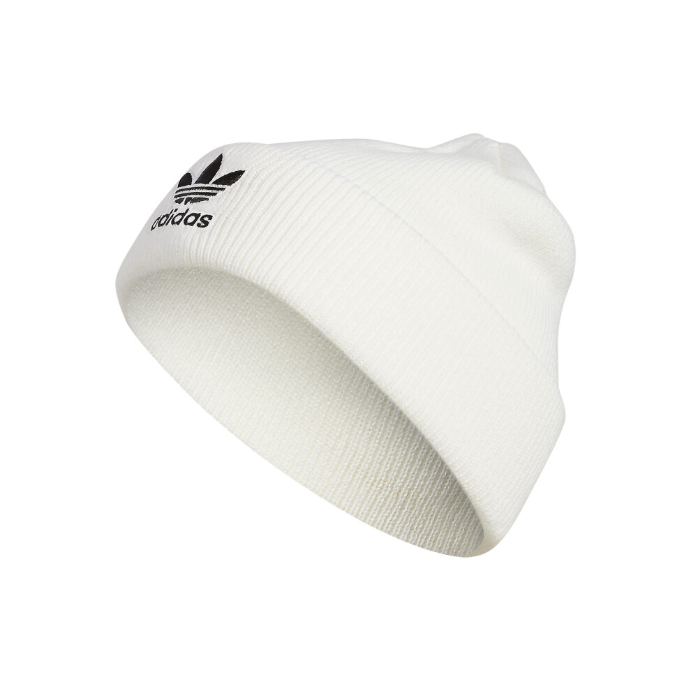 adidas Originals Trefoil Beanie  White/Black 2  One Size