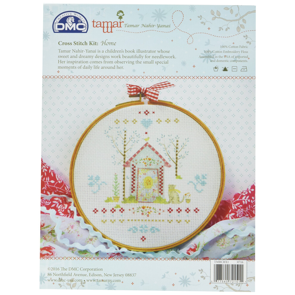 DMC TMRCRX1 Tamar Homecounted Cross Stitch Kit-8""X8"" 14Count