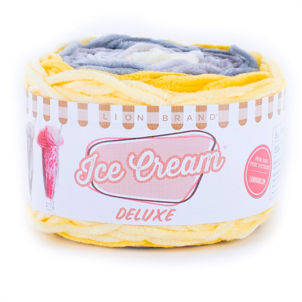 Lion Brand Yarn Ice Cream Deluxe yarn  SILVER SANDS