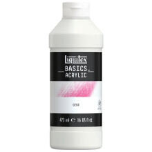 Podstawy Liquitex Gesso Surface Prep Medium 473 ml (16 uncji) Butelka biala