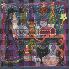 Wanda's Witchery Frisado Kit de Ponto Cruz Contado MH144206 Mill Hill Botes e Contas 2014 Outono