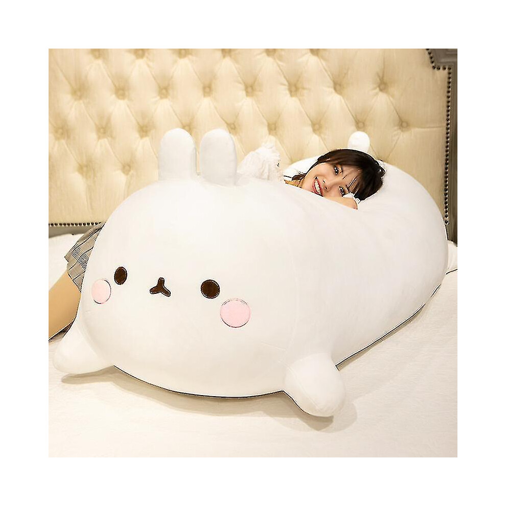 50/60Cm Giant Long Cloud Bunny Stuffed Hug Rabbit Girl Nap Sleeping Throw Pillow Pregnant Cushion Boyfriend Eye Mask Gift Pink