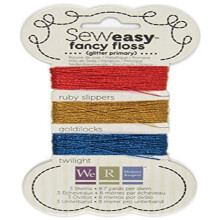 We R Memory Keepers WER71150-6 Sew Easy Glitter Floss Podstawowy podstawowy brokat