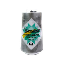 Nit Signature, 3000 yardov, 100% bavlnen    pre      vacia nit, perletovo siv