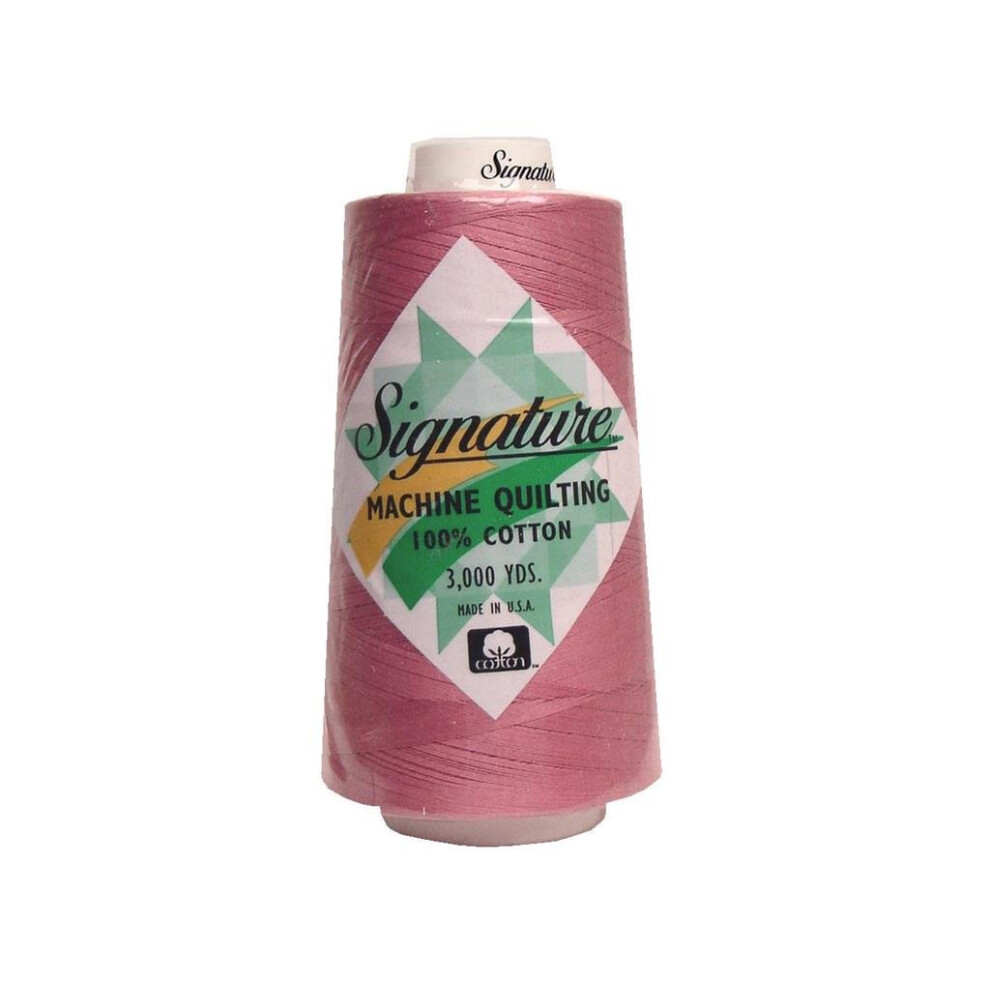 Signature Thread Ctn 3000Yd Rose 100% Cotton Quilt Thread 3000