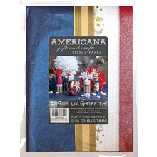 Lia Griffith Americana Craft and Gift Tissue Paper Pack 20 x 20 inch, 25 vellen (0051116LG)