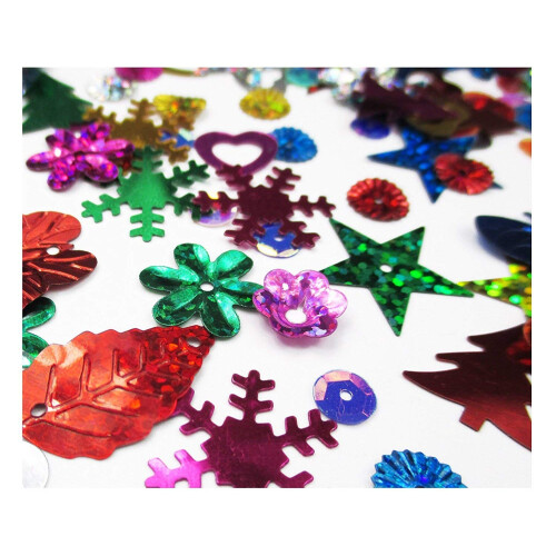 ALL in ONE Sequins and Spangles Mix: Assorted Color and Shape (100 Gram) 2