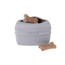 Dexas Pets Pooch Pouch Flexible Dog Treat/Training Treat Clip Pouch  Light Gray