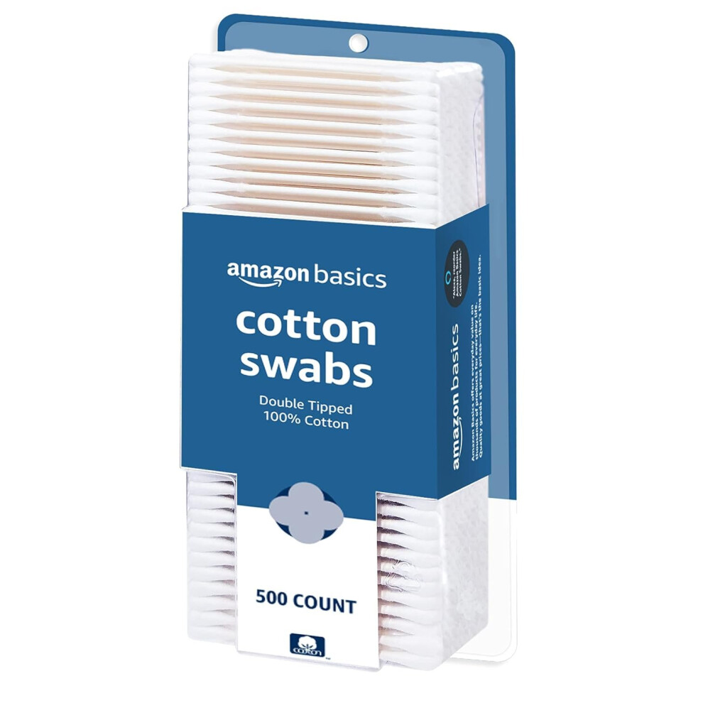 Amazon Basics Cotton Swabs  500 Count