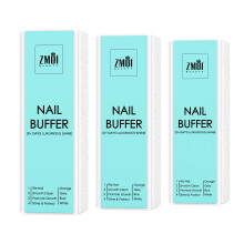 Zmoi Pro Nail Buffer Block - 3 Pack Luksuri?s Shine Korean 4 -vejs neglebuffing Block - Natural Shine Nails - Manicure/Pedicure Tools To Home and