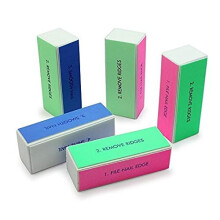 Wetco 4 Pieces Nail Art Shiner Buffer 4 Ways Polish Sanding File Block Manicure Product