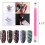 SILPECWEE 6-teiliges Nagelkunst Magnetstift-Set 3D Katzenaugen Design 2