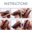 SILPECWEE 6-teiliges Nagelkunst Magnetstift-Set 3D Katzenaugen Design 3