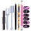 SILPECWEE 6-teiliges Nagelkunst Magnetstift-Set 3D Katzenaugen Design 1