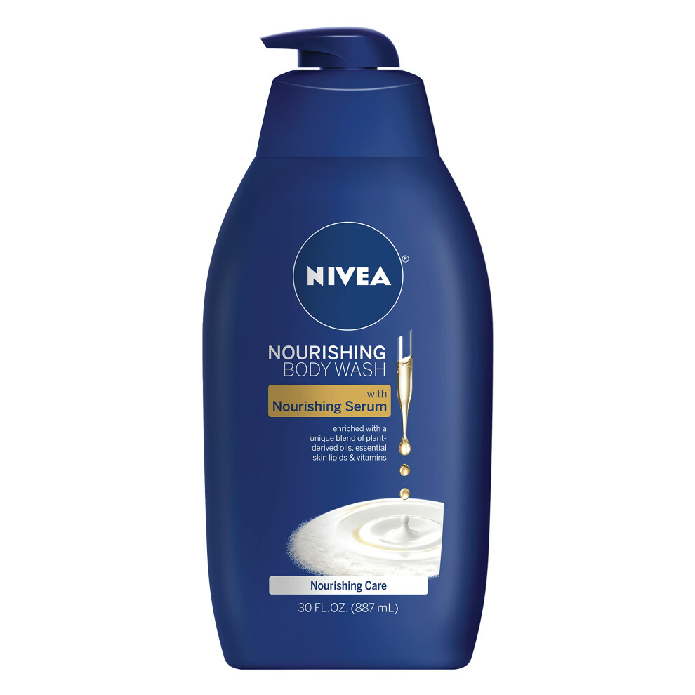 NIVEA Nourishing Care Body Wash with Nourishing Serum  30 Fl Oz