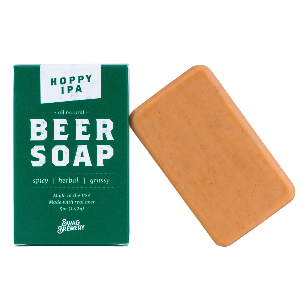 Swag Brewery Hoppy Ipa Beer Soap | Cool Guys Gift For Beer Drinkers Men Grooming Father's And Valentine's Day | All Natural + Made In Usa