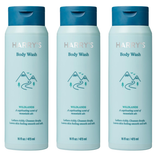 Harry's Harry's Duschgel för män - Wildlands, 16 Fl Oz (Pack om 3)