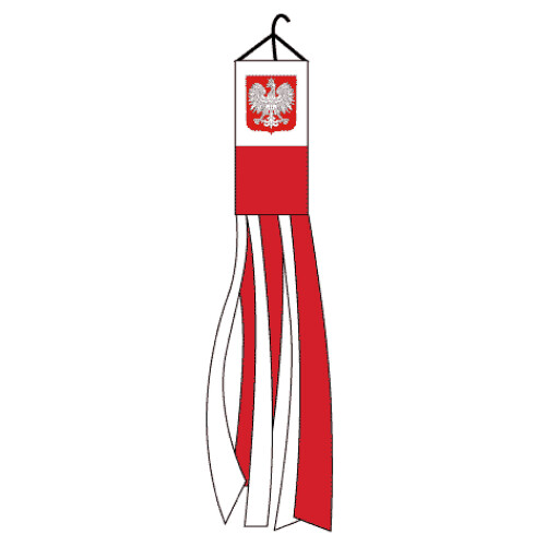 FlagsImp Poland Eagle Super Shiny Poly Windsock