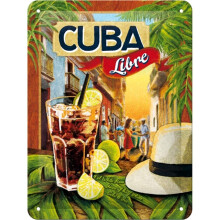 Nostalgic Art Vintage Tin Sign Cuba Libre in Various Sizes Small