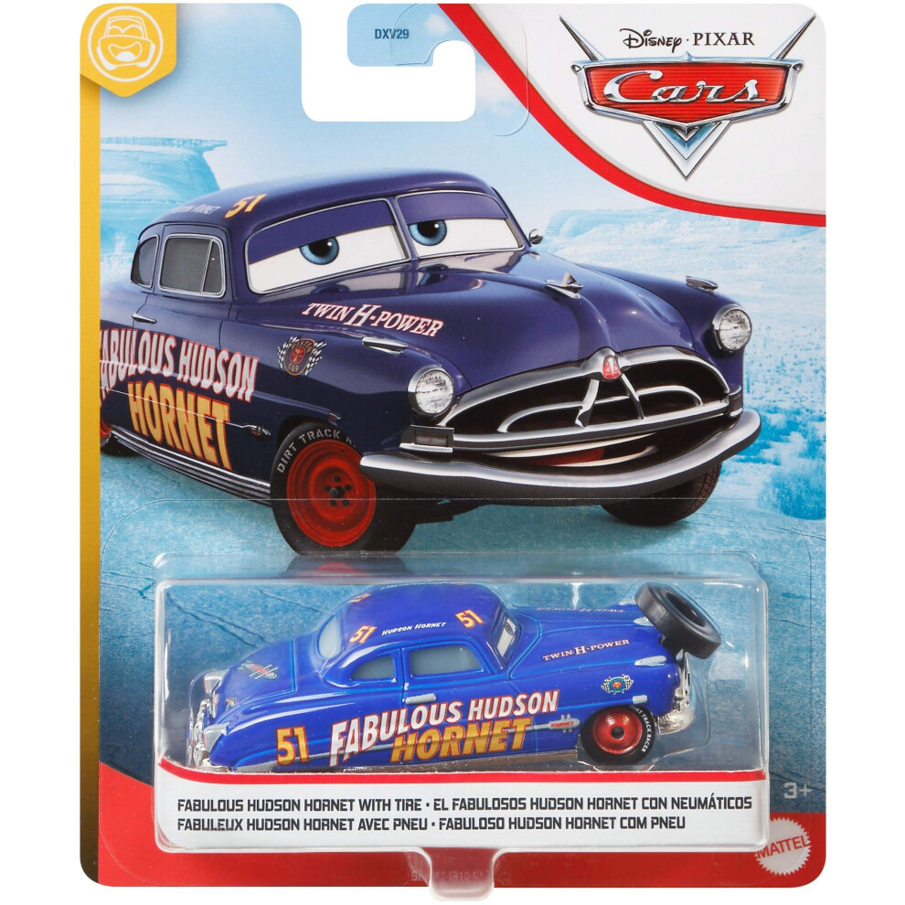 Disney Cars Fabulous Hudson Hornet with Tire